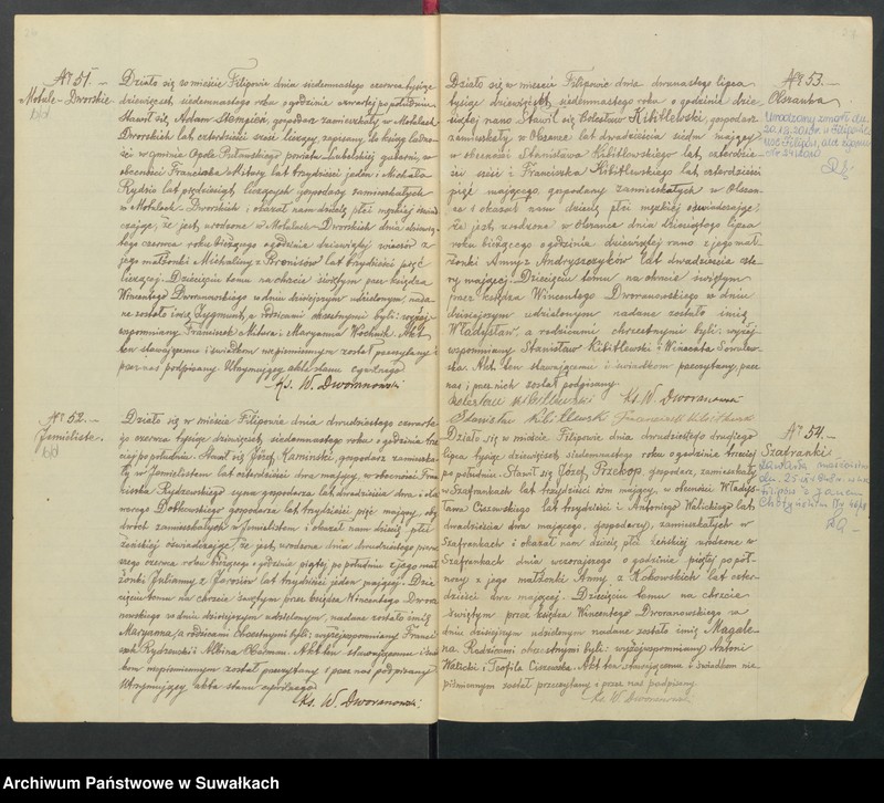 Obraz 16 z jednostki "[Księga akt urodzeń, małżeństw i zgonów parafii rzymskokatolickiej w Filipowie z 1917 roku]"