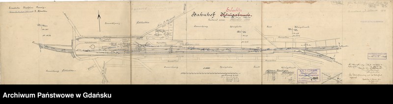 image.from.unit.number "Eisenbahn Direktion Danzig. Eisenbahnbetriebsamt 2 Konitz. Bahnhof Königsbruch. Zustand vom Oktober 1914"