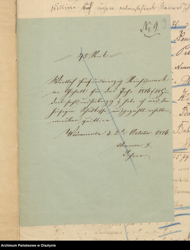 image.from.unit.number "Beläge zu der Rechnung des Kirchspielsschulkasse zu Widminnen"