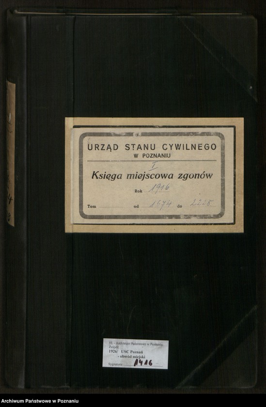 Obraz 2 z jednostki "Księga miejscowa zgonów tom IV [Rejestr główny zgonów]"