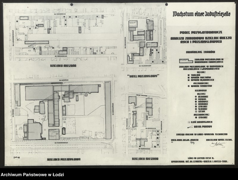 Obraz 3 z jednostki "Ogólny plan zabudowania miasta Łodzi - Analiza zabudowy dzielnic mieszkalnych i przemysłowych"