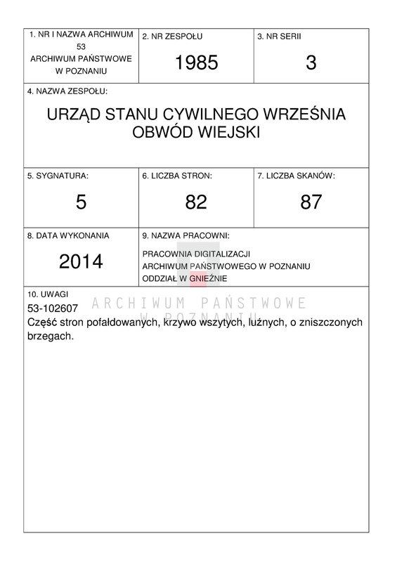 Obraz 1 z jednostki "Księga małżeństw"