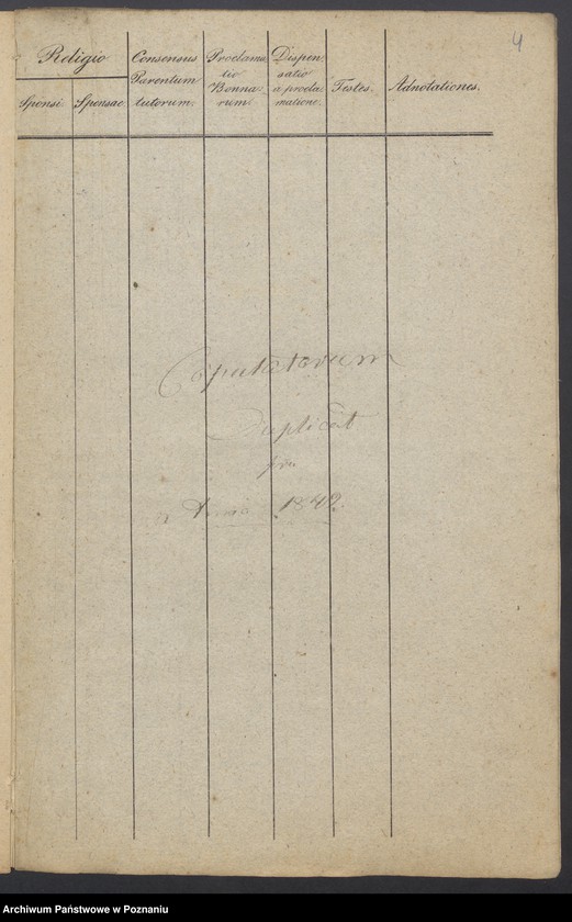 Obraz 5 z jednostki "Libri Metrices Baptisatorum, Copulatorum et Mortuorum."