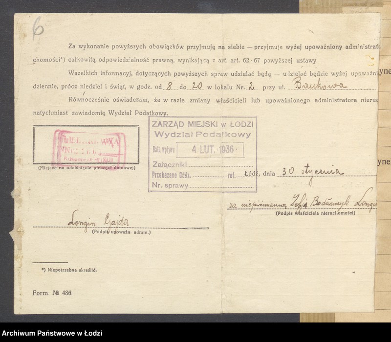 image.from.unit.number "Księga inwentarzowa nieruchomości m. Łodzi ul. Bankowa"