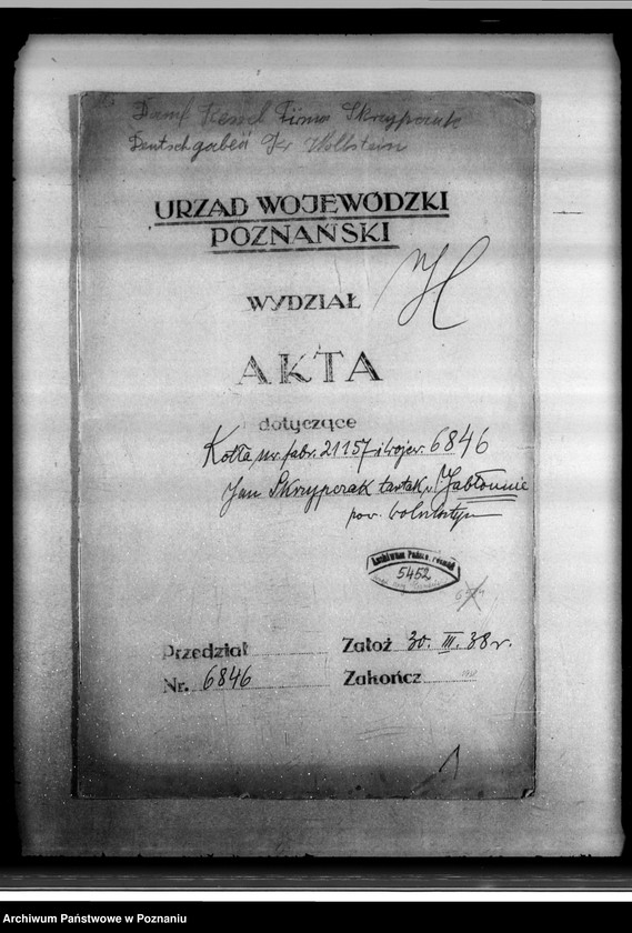 Obraz 4 z jednostki "Tartak J. Skrzypczaka w Jabłonnie powiat wolsztyński nr woj. kotła 6846"