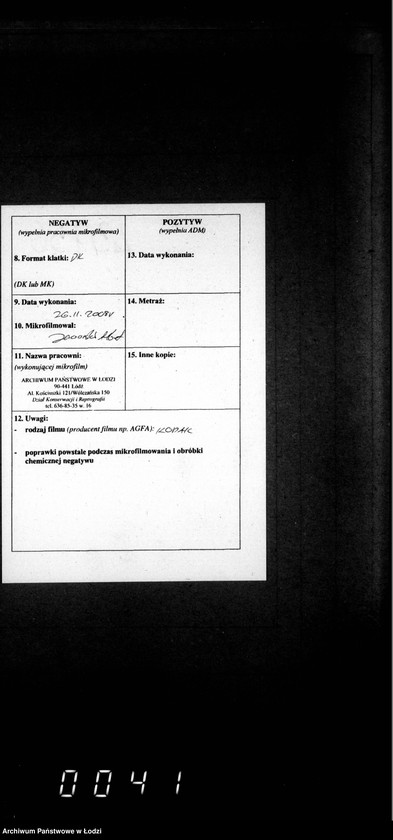 Obraz 3 z jednostki "Księga metrykalna aktów urodzeń, małżeństw i zgonów"