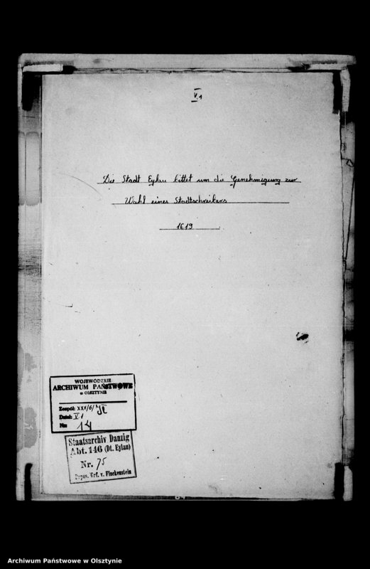 image.from.unit.number "Die Stadt Deutsch Eylau bittet um die Genehmigung zur Wahl eines Stadtschreibers"