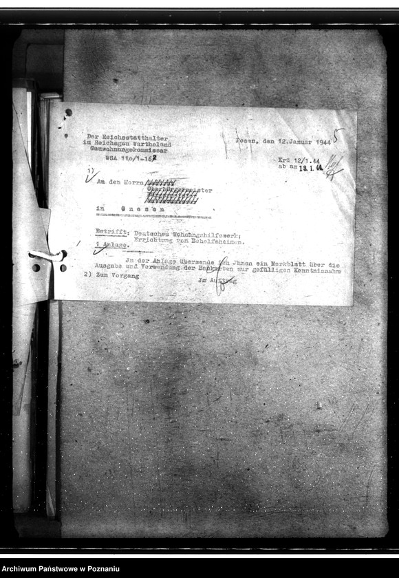 Obraz 9 z jednostki "Bau von Behelfsheimen im Kreise Gnesen (Gniezno)"