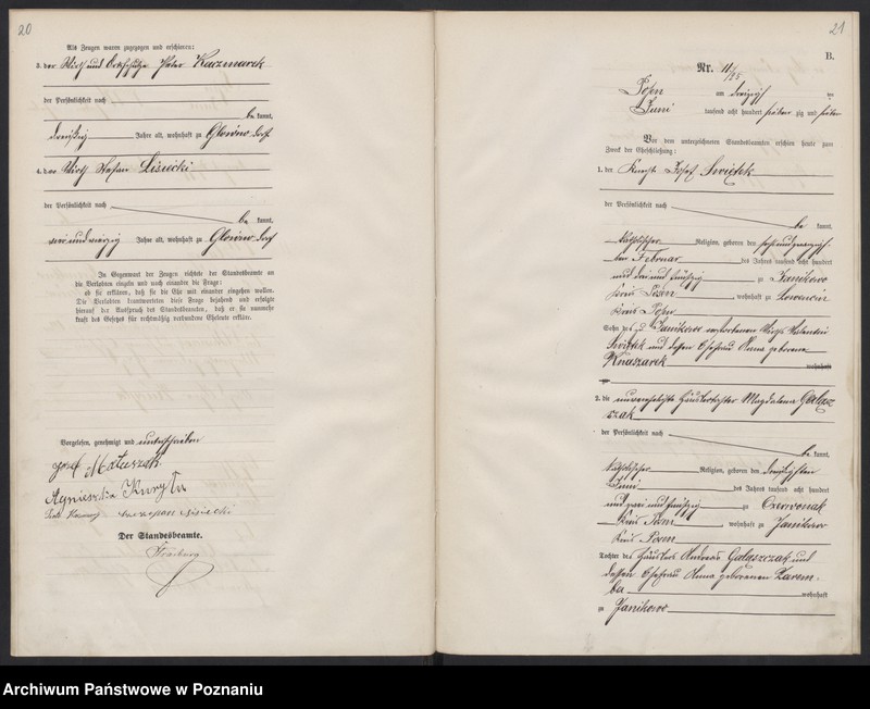 Obraz 13 z jednostki "Księga małżeństw"