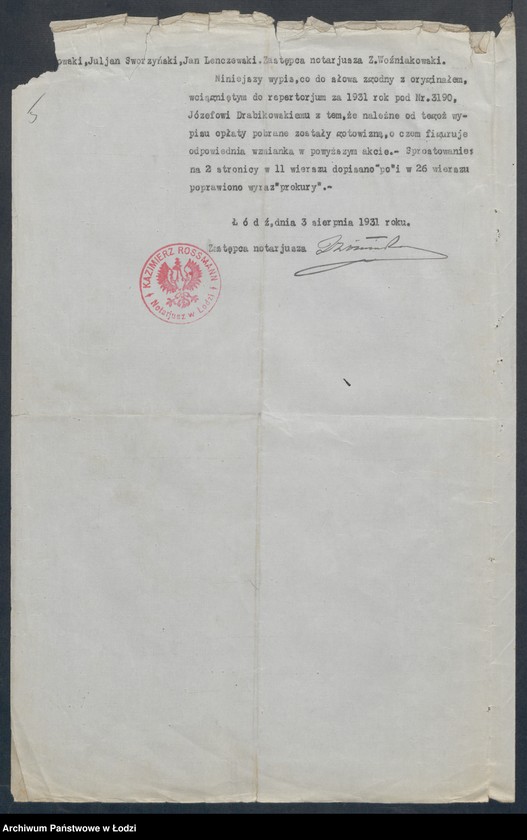 Obraz 7 z jednostki "Spółka Handlowa „Dostawa” – Drobikowski, Sroczyński i Lenczewski"