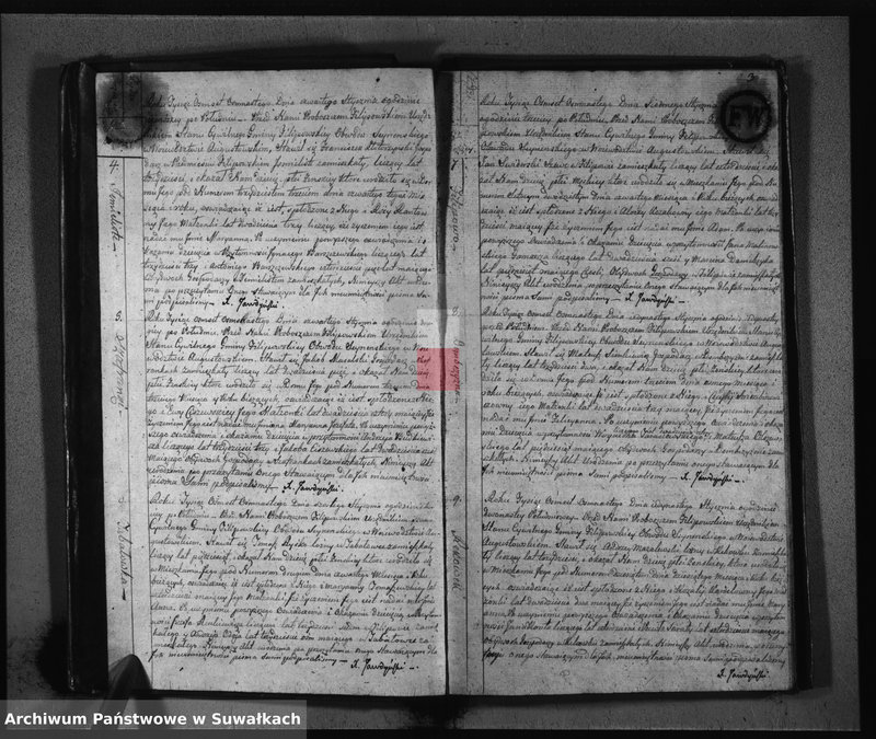 Obraz 4 z jednostki "Akta Urodzonych Gminy Filipowskiey od Dnia 1-go Stycznia 1818 R-u"