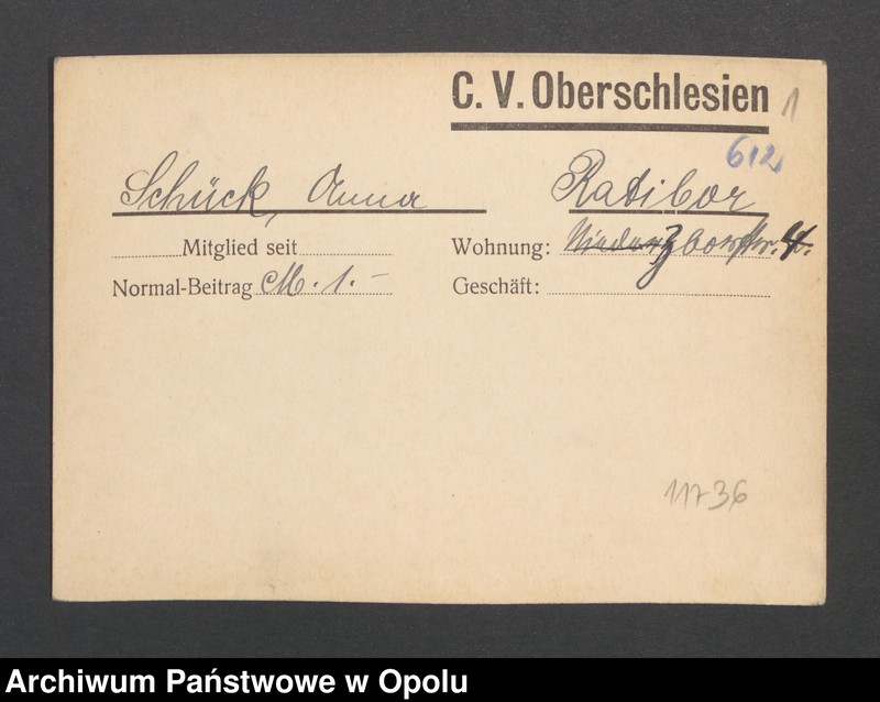 Obraz 3 z jednostki "[Schück Anna, Ratibor]"