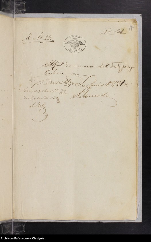 image.from.unit.number "Annexa z parafii Janowiec w roku 1851"