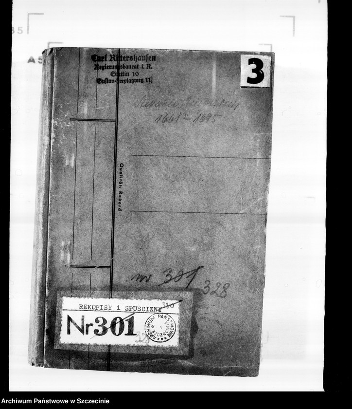 image.from.unit.number "Carl R i t e r s h a u s e n, Stettiner Bürgerbuch, 3. 1661-1695"