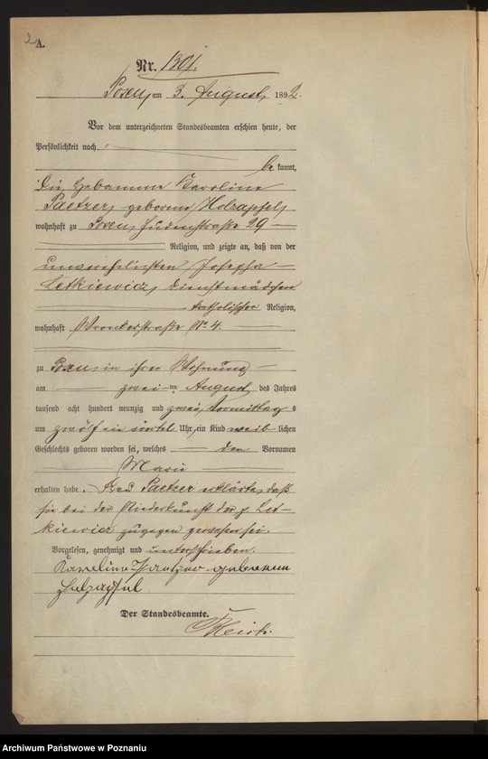 Obraz 5 z jednostki "Księga urodzeń t. IV"