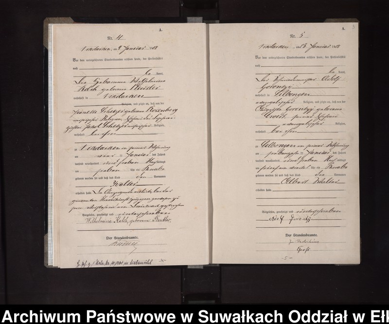 image.from.unit.number "Geburts-Haupt-Register des Königlichen Preussischen Standes-Amtes Nikolaiken Kreis Sensburg"