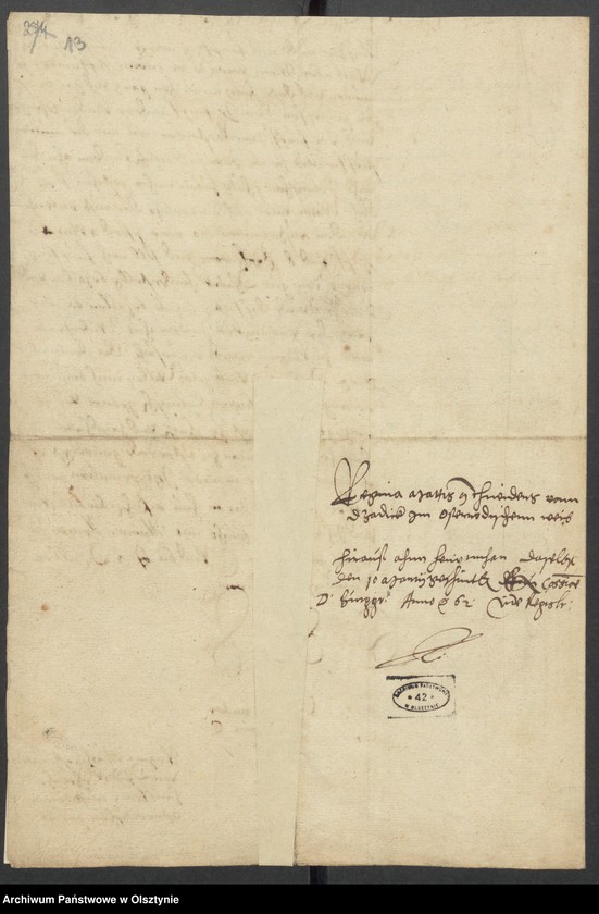 image.from.unit.number "Dziadick [Dziadyk] H. [Haupt] A. [Amt] Osterode [Ostróda]. Acta den Consens, daß die 4 Preussischen Freihufen im Dorfe Dziadick [Dziadyk] auf den Namene des Mich. [Michael] Pilgrimowski gebracht werden mögen"
