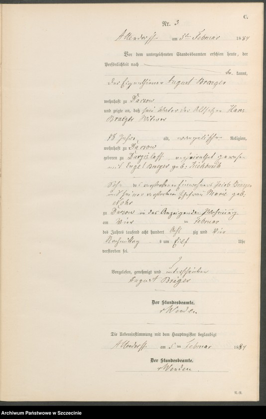 Obraz 6 z jednostki "Sterbe-Register (Neben-Register)"