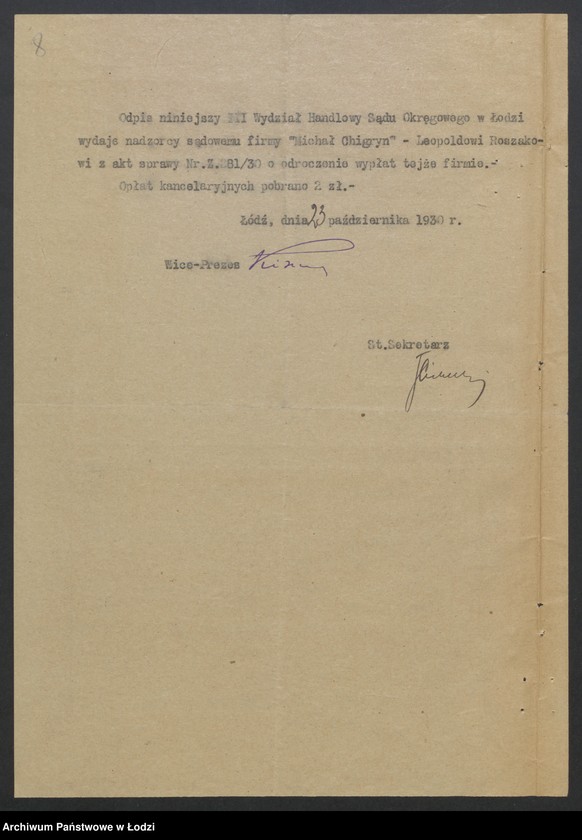 Obraz 10 z jednostki "Michał Chigryn - wyrób towarów bawełnianych"