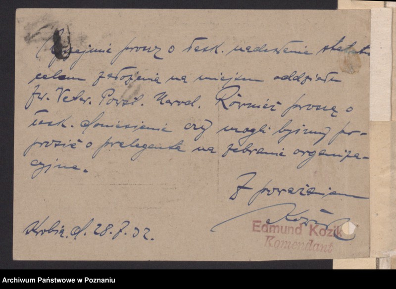 Obraz 5 z jednostki "Akta Koła Obrońców Lwowa i Małopolski Wsch. w Poznaniu."