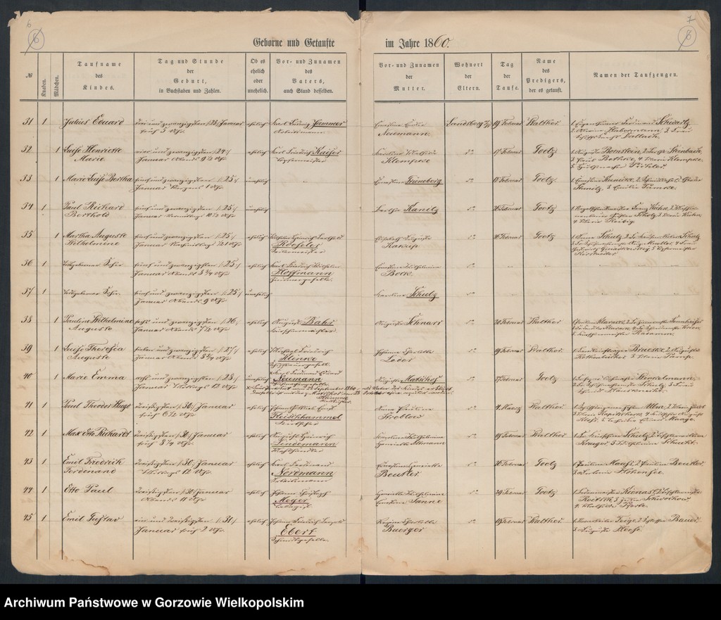 image.from.unit.number "Duplikate der Hauptkirche zu Landsberg an der Warthe (zawiera też księgę zgonów Konkordien Kirche z 1860 r.)"