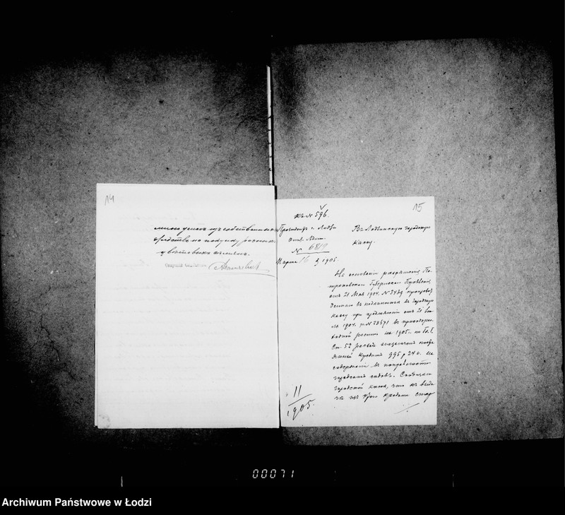 Obraz 14 z jednostki "O raschodach iz kredita 1905 g. na soderžanije v ispravnosti gorodskich sadov"