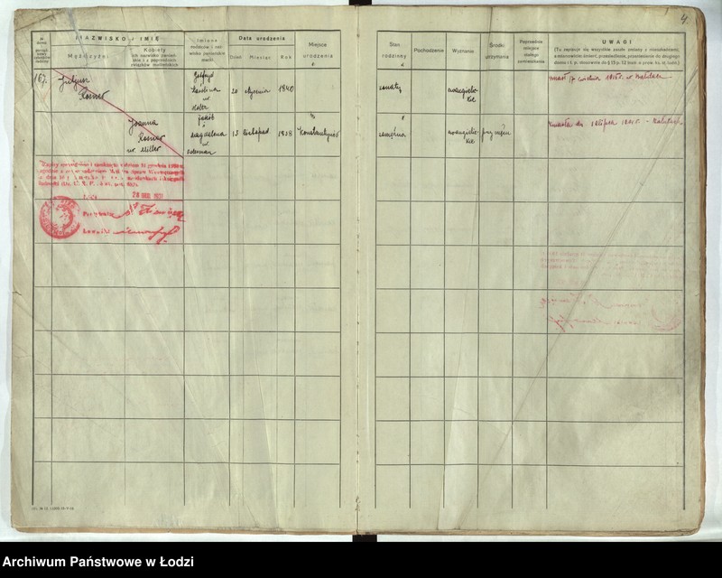 Obraz 3 z jednostki "[Księga ludności stałej m. Łodzi guberni piotrkowskiej - Dzielnicy Bałuty nr domu 167-195]"