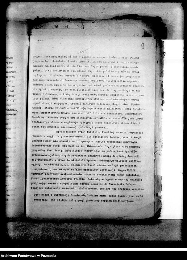 Obraz 13 z jednostki "Okólniki, programy działania, sprawy personalne wycinki prasowe"