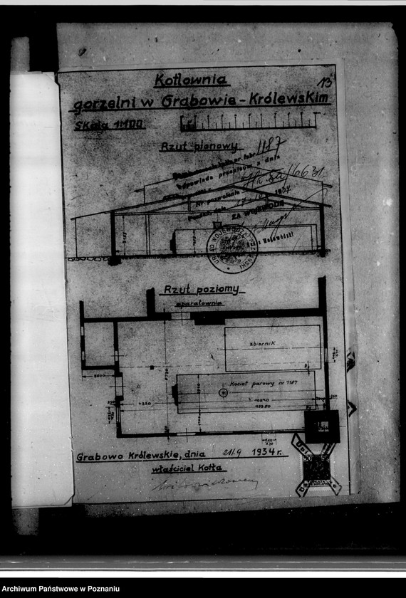 Obraz 17 z jednostki "Gorzelnia rolnicza w Grabowie Królewskim W. Wilkoszewskiego  nr woj. 6631"