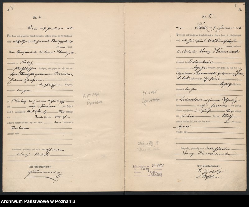 Obraz 5 z jednostki "Księga miejscowa urodzeń"