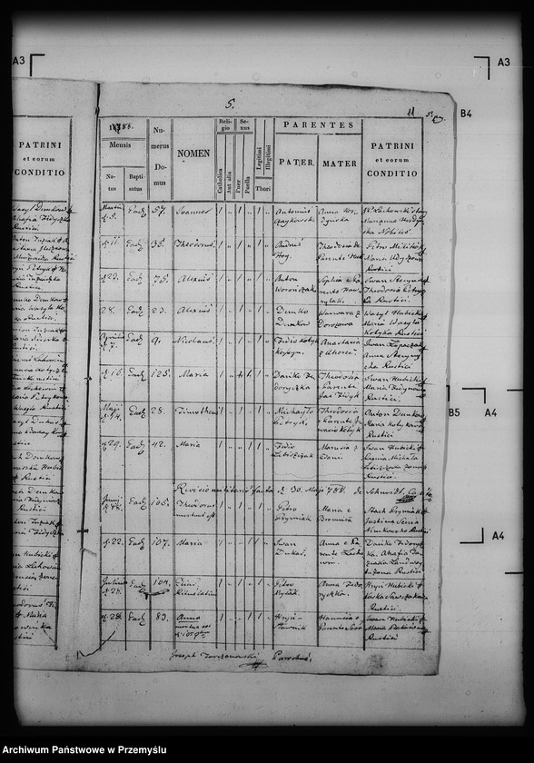 Obraz 15 z jednostki "[Kopie ksiąg metrykalnych parafii Łużek Dolny (dekanat Drohobycz)]"