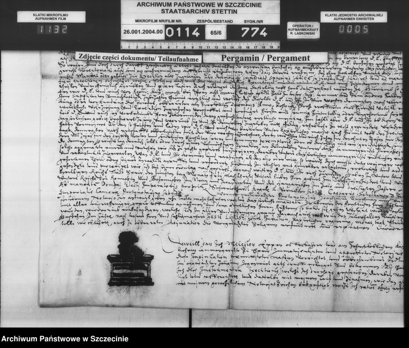 image.from.unit.number "Valentin v. Horn zu Schlatkow / Herzog Philipp Julius v. Pommern: Schuldforderung."