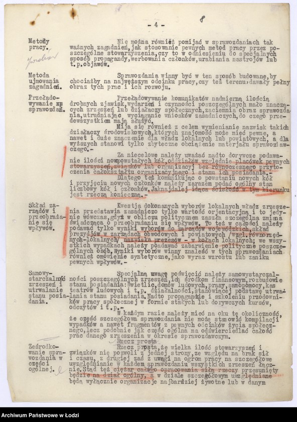 Obraz 12 z jednostki "Sprawozdanie kwartalne z życia polskich związków i stowarzyszeń"