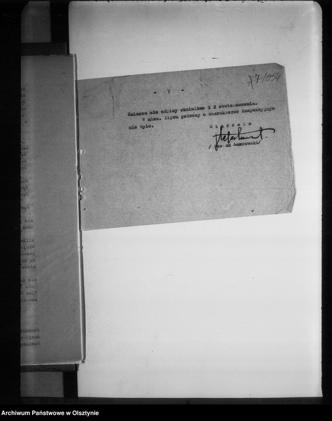 Obraz 12 z jednostki "Sprawozdania miesięczne Starostwa pow. Giżycko"