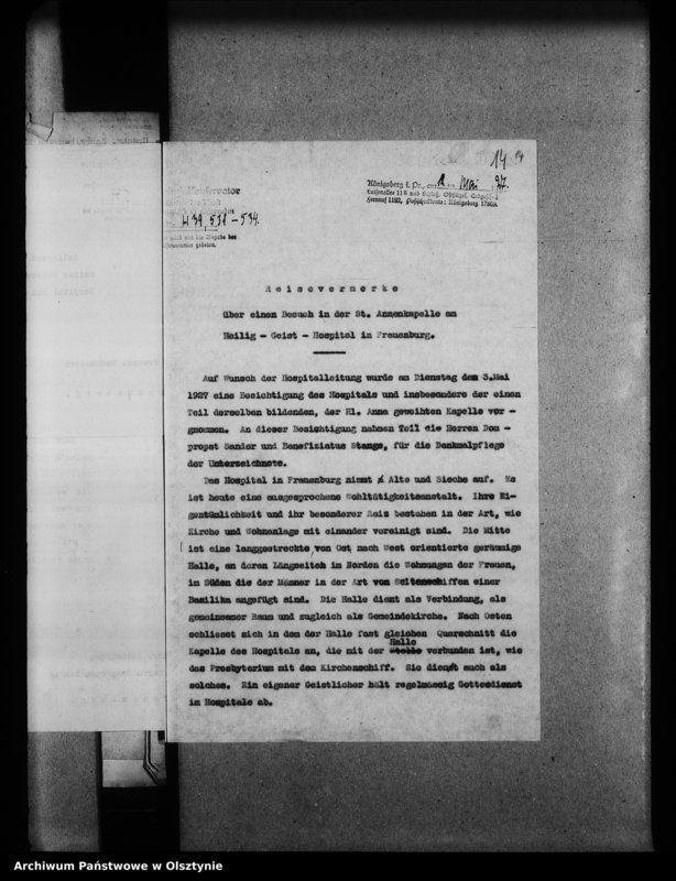 image.from.unit.number "Frauenburg, Heiligen Geist-Hospital und Armeekapelle"