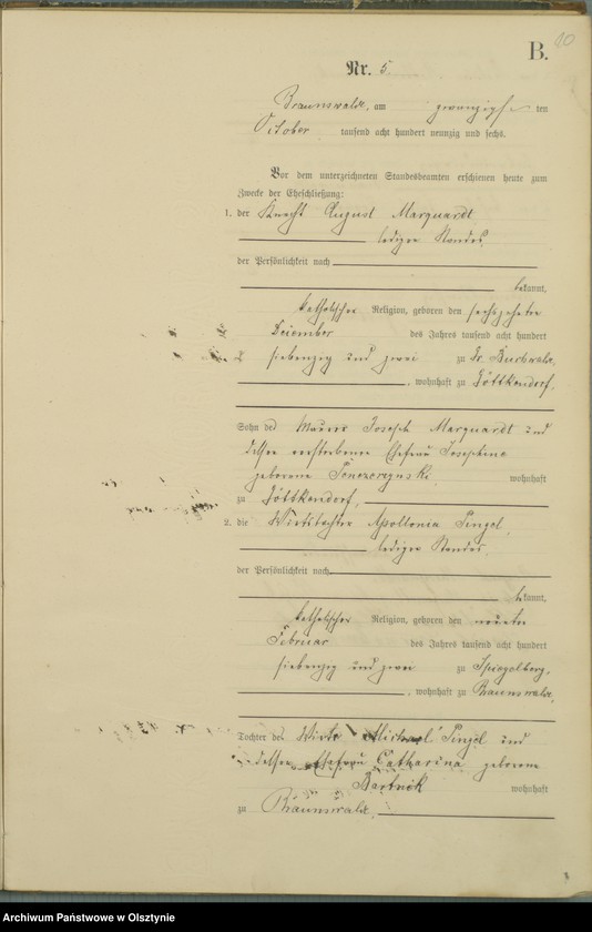 image.from.unit.number "Heiraths-Haupt-Register Nr 1 - 15"