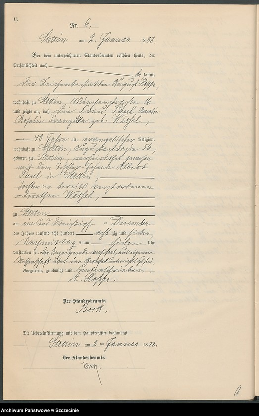 Obraz 9 z jednostki "Sterbe-Register (Neben-Register) Band I"