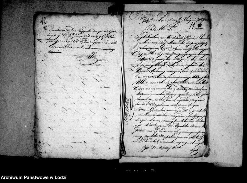 Obraz 12 z jednostki "Akta ławnika czynnego osady rękodzielniczej Łódki tyczące się melioracji miasta i nazwy ulic"