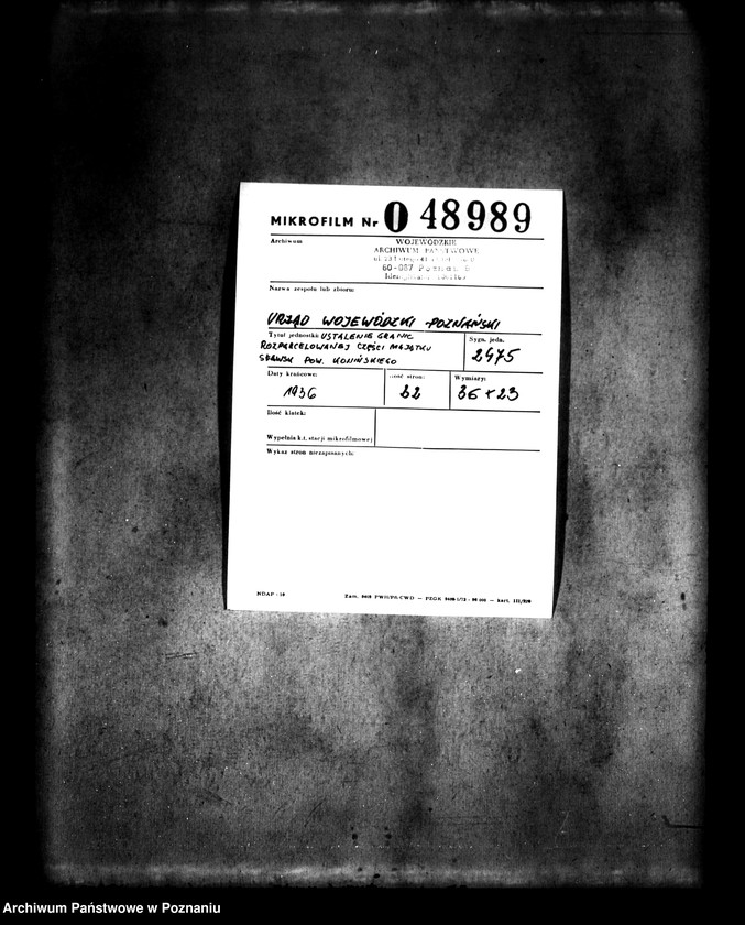 Obraz 2 z jednostki "Ustalenie granic rozparcelowanych części majątku Sławsk powiatu konińskiego"