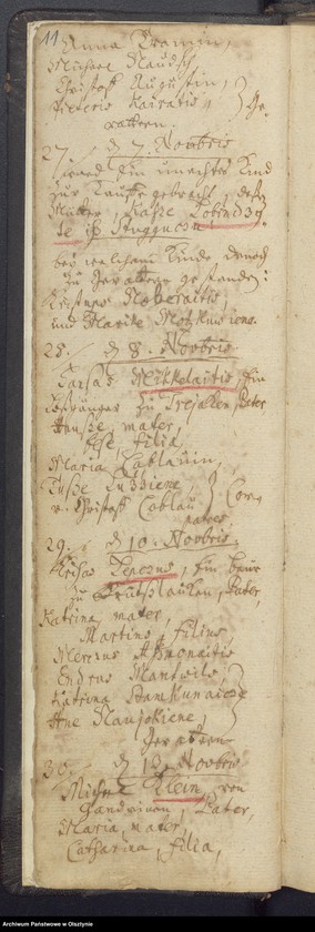 image.from.unit.number "Taufregister der Kirche zu Jodlauken"