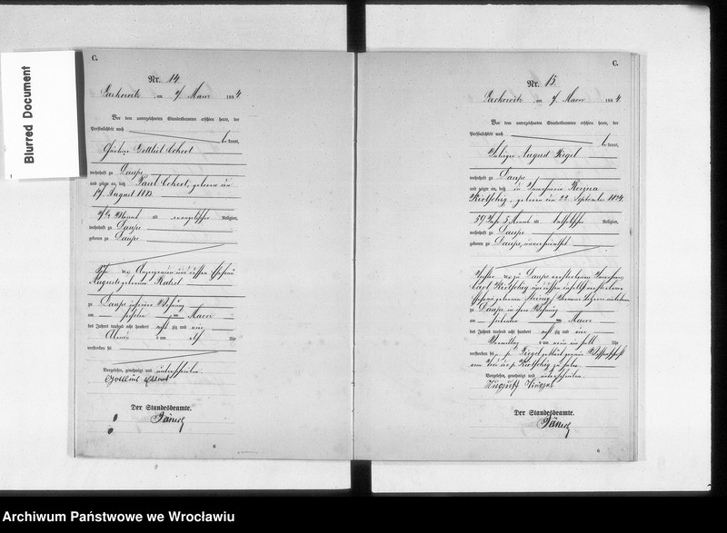 image.from.unit.number "Sterbehauptregister des Standesamtes Laskowitz 1884"