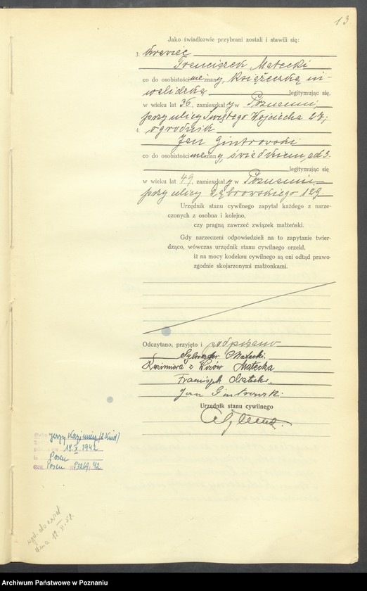 Obraz 15 z jednostki "Księga miejscowa małżeństw tom IV [Rejestr główny małżeństw]"