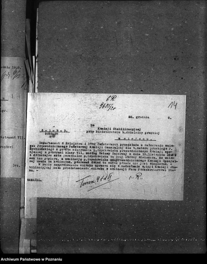 Obraz 18 z jednostki "Sprawy osobowe Komisja Generalna - personalne ogólne"