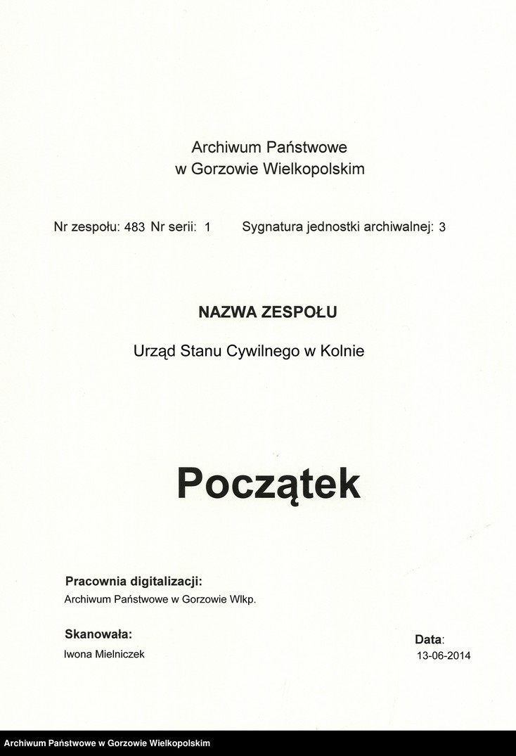 Obraz 3 z jednostki "Geburts Register"