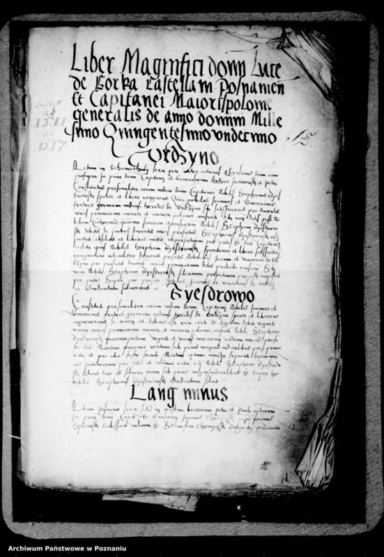 Obraz 3 z jednostki "Inscriptiones, relationes, decreta [inducta]"