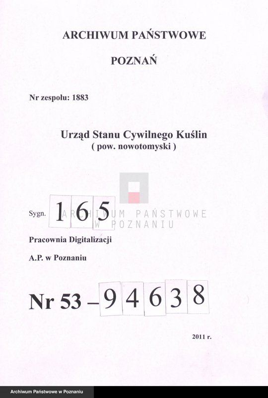 Obraz 1 z jednostki "Sterbe-Haupt-Register"