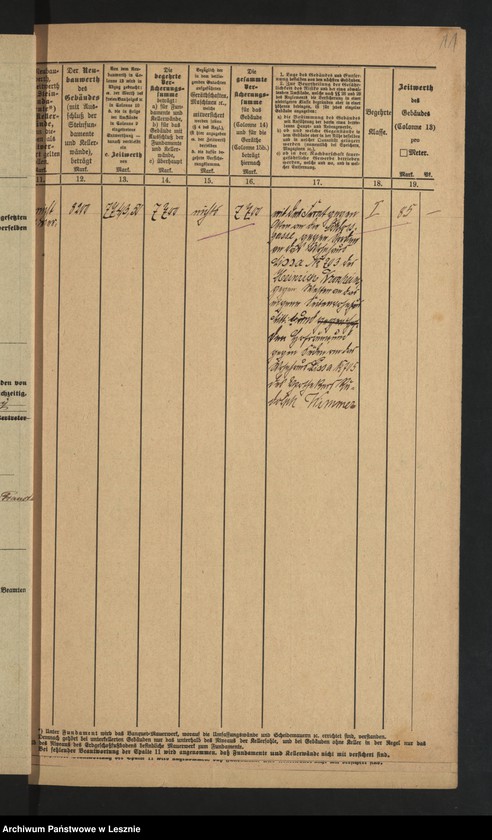 Obraz 14 z jednostki "[Beschreibung von Gebäuden des Grundstücks /ubezpieczenia przeciwpożarowe/]"