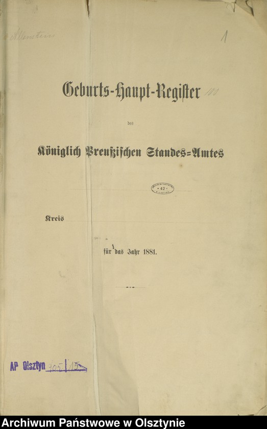 image.from.unit.number "Geburts-Haupt-Register Nr 1 - 316"