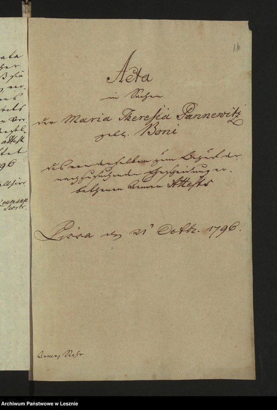 Obraz 18 z jednostki "[Akta miscellanea von Kirchen, Schul, Armen und Kollektensachen]"