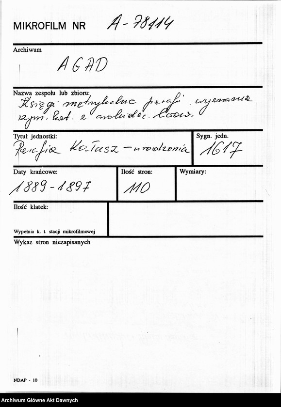 image.from.unit.number "Parafia: Kałusz. Dekanat: Dolina. Księga metrykalna urodzeń dla całej parafii."